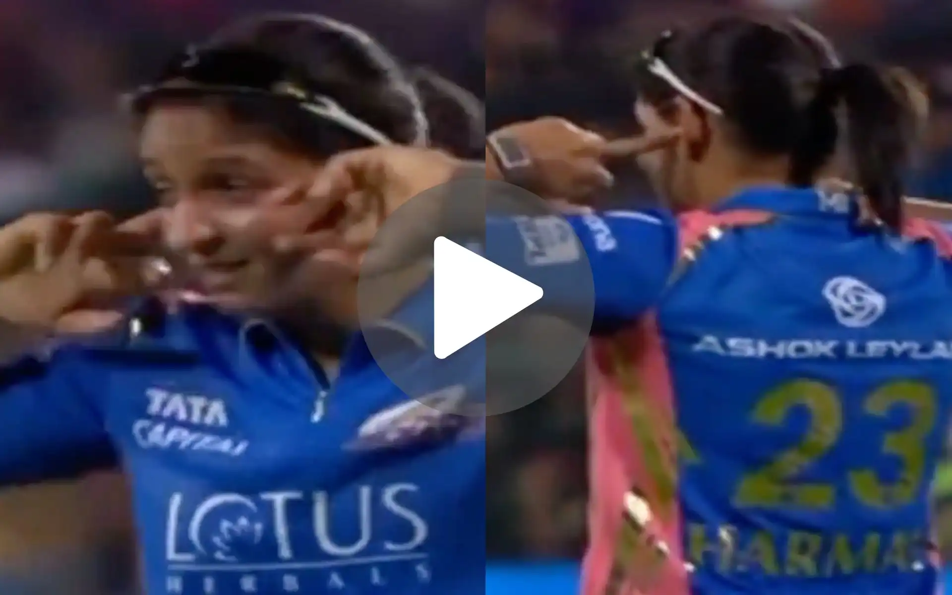 [Watch] Harmanpreet Kaur Protects Herself From RCB Chants With Hands On Her Ears